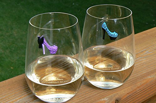 Simply Charmed High Heels Wine Glass Charms & Magnetic Drink Markers Novelty Glass Markers, Set Of 6 - Thumbnail 6