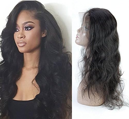 360 Lace Frontal Wig Pre Plucked Body Wave 360 Human Hair Wig for Black Women 100% Brazilian Virgin Hair 150% Density 360 Lace Frontal with Bundles Wigs (16" Body Wave 360 Wig)