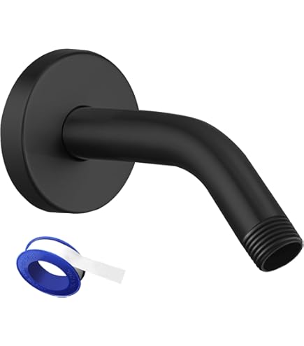 NearMoon Shower Arm + Flange + Teflon Tape - 304 Stainless Steel Extension For Fixed Shower Heads - View #5