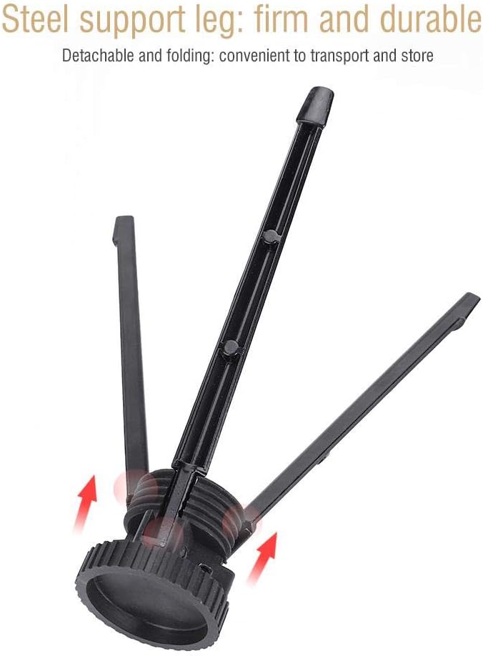 Dilwe Clarinet Oboe Stand, Detachable Folding Clarinet Oboe Stand Bracket Portable Folding Tripod Holder Support Accessory - Image 5