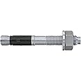 fischer FAZ II Plus 8/5 K Metal Dowel to Beat and Expansion in Galvanized Steel, Short Version for Fixing Heavy Loads and Seismic Applications on Slotted Concrete, 564671, 50 Pieces