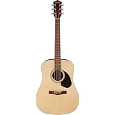 Gretsch Prelude D100 Dreadnought Acoustic Guitar, Beginner Guitar, Natural