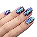 BTArtbox 10 Packs Mixed Color Reflective Mirror Design Glass Piece Broken Nail Sheet