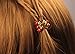 Yeshan Set of 12 Pcs Fruit Design No-slip Hair Grip Metal Mini Jaw Clip, Rhinestone and Crystal Claw Hair Clip