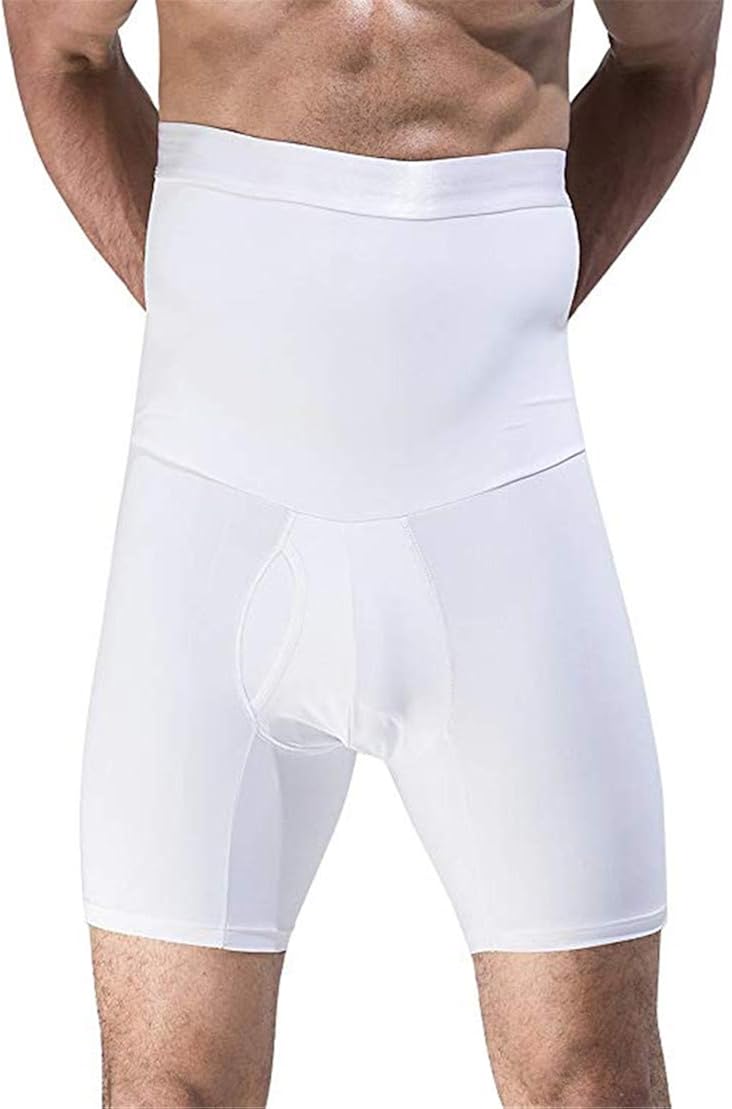 NOVECASA Men's High Waist Slimming Shapewear Compression Shorts Hot