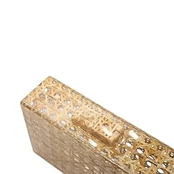 RomanticDesign Women Acrylic Handbag Rattan Woven