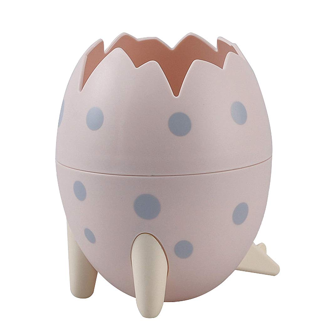 SIPLIV Dinosaur Egg Shape Pencil Holder Pen Containers Storage Box Pen Cup Office Supplies Organizer, Pink