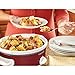 Crock-Pot Casserole Crock Mini Oval Slow Cooker, 2.5-Quart, Red