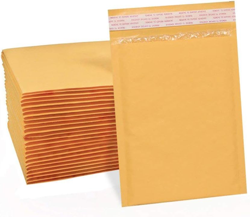 Material Handling 4x8 Kraft Paper Bubble Padded Envelopes Mailer