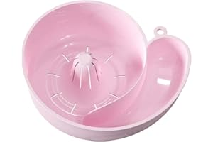 Leanockesa Rotating Fruit and Vegetable Washing Bowl with Strainer,Snail-Shaped Drain Basket for Effortless Cleaning,Animal-I