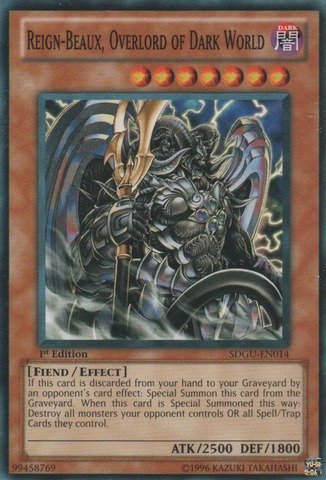 Yu-Gi-Oh! - Reign-Beaux, Overlord of Dark World (SDGU-EN014) - Structure Deck 21: Gates of the Underworld - 1st Edition - Common