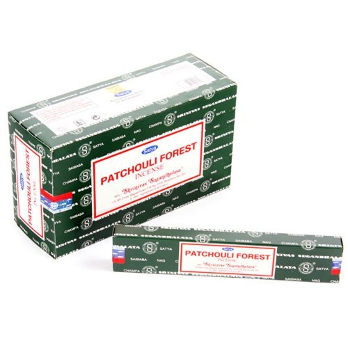 Original Satya Sai Nag Champa Patchouli Forest Insence Sticks 15g Box of 12 Packs Agarbatti