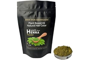 Just for Redheads Henna Hair Color for Redheads - 100% Dried Pulverized Leaves from Pure Lawsonia Plants (Strawberry Blonde)