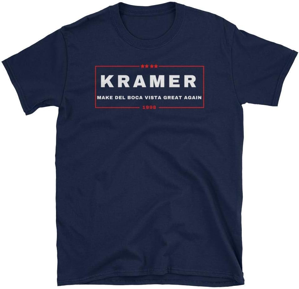 Cosmo Kramer Make Del Boca Vista Great Again 1998 Tshirt, Funny Novelty Gift for Seinfeld Fans, Unisex Printed in USA