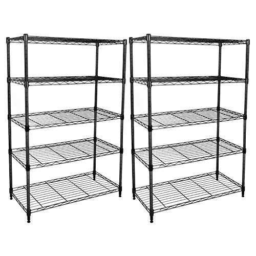 YSSOA Heavy Duty 5Shelf Shelving Unit，2Pack Pricepulse