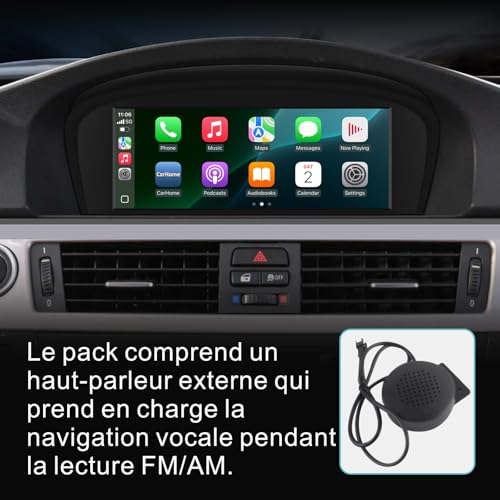 Car Radio for BMW E60 E90 Wireless Carplay Android Auto Screen Linux CCC System for E61/E63/E64/E91/E92/E93(2003-2008) IPS Touch Screen Auto Stereo