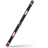 Black Canyon 48" Box Level, 4FT Level w/Magnetic Base, Vertical and Horizontal Measurement, Aluminum, Plastic Frame, Hang Hole, Vial Types, Suits Construction (Box Level, 48 Inch)