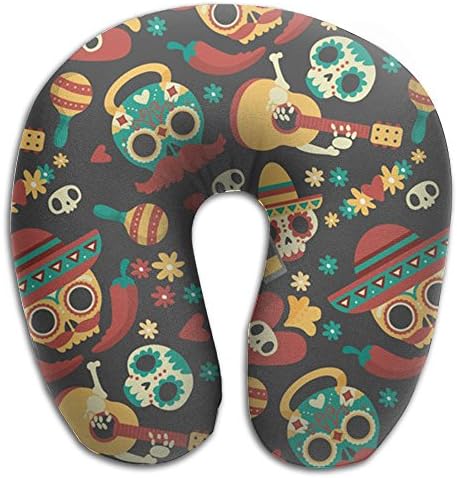 Gfdgrgfdd Travel Pillow, Sand Hammer Gitar U Shape Neck Pillow Memory Foam Neck Support Pillow
