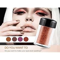 Eyeshadow - Waterproof long-lasting Metallic Smoky Eyes Glitter & Shimmer Liquid Eyeliner Eyeshadow with 4 Colors by Rejawece