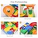 TEMI 176 PCS Marble Run Super Sets for Kids | Marble Race Track for 3+ Year Old Boys and Girls | Marble Roller Coaster Building Block Construction Toys | Puzzle Maze Building Set with 6 Marbles Balls