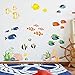 DECOWALL DW4-2001 Coral Reef Fish Kids Wall Stickers Wall Decals Peel and Stick Removable Wall Stickers for Kids Nursery Bedroom Living Room décor