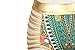 Sundray Women DashiKini Metallic Leatherette High Waist 2PCS Bikini Sets Beachwear L