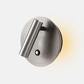 lovuphoria Wall Sconces LED Wall Light with Touch Dimmer 2-Colour Modes Wall Lamp, 6W Adjustable Angle Wall Lights for Bedside Reading Living Room, Brushed Nickel Finish
