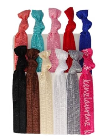 No Crease Hair Ties 10 Pack By Kenz Laurenz Amazon In Beauty