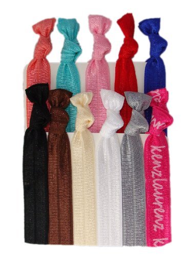 No Crease Hair Ties 10 Pack By Kenz Laurenz Amazon In Beauty