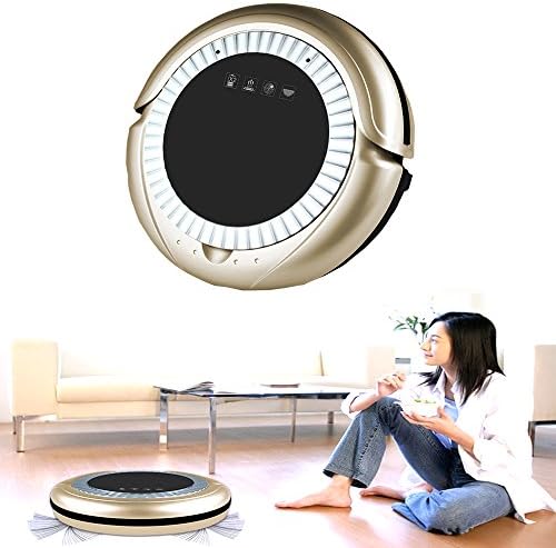 Gorkevin High Suction Robotic Vacuum Home and Kitchen Cleaning Robo with Drop-Sensing Technology and HEPA Style Filter for Pet Fur and Allergens, Designed for Hard Floor and Thin Carpet
