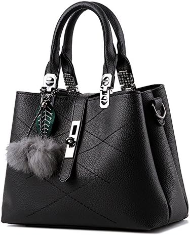 BAOFASHION Women's Retro Pu Leather Handbag Lady's Line Tote Bags