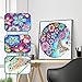 DIY 5D Diamond Painting by Number Kits,Beautiful Flowers,Full Special Shape Diamond Embroidery Paintings, Cross Stitch Kits, Arts Craft, Canvas Wall Décor,30x30cm/11.8x11.8inch