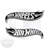Chevy Camaro Hot Wheels LH & RH Fender Emblems - Black & Chrome