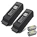 [Upgrade] Powerextra 2-Pack Typhoon H 6300 mAh 14.8V 93.2 Wh 4S LiPo Intelligent Flight Battery + Battery Safe Bag Replacement for Yuneec Typhoon H 4K Camera Drone - Black