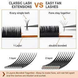 Easy Fan Lashes C-0.05-17mm B&Q LASH Easy Fan Lash