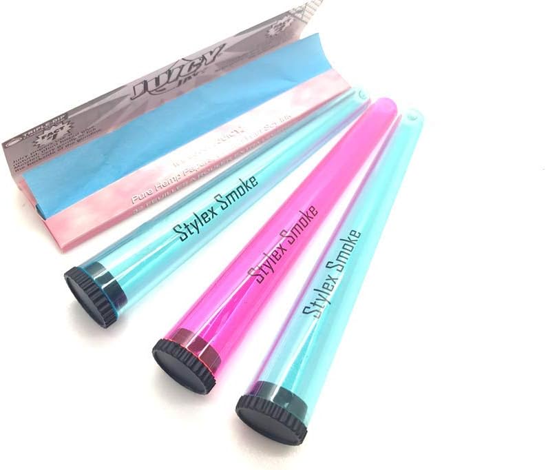 3 Cone Holder & Cotton Candy Flavor Juicy Smoking Rolling Paper Pink