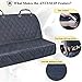 VIVAGLORY Dog Seat Covers, Dog Backseat Rear Cover Pet Car Bench Back Protectors with Anti-Slip Backing for Truck, SUV and Most Cars, Black, 46