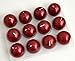 Biedermann & Sons Red Ball Candles – Decorative Metallic Novelty Candles – Set of 12, 1.5-Inch