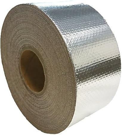 Amazon Co Jp ｱﾙﾐｶﾞﾗｽｸﾛｽﾃｰﾌﾟ 50mm 20m 強粘着 保温 保冷 耐熱 目地 産業 研究開発用品