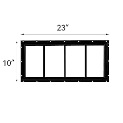 WRISIN 2 Pack Shed Window