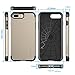 LUVVITT Ultra Armor Case with Dual Layer Heavy Duty Protection and Air Bounce Technology for iPhone 7 Plus / 8 Plus - Gold
