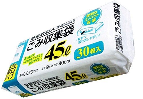日本技研工業 NM-Y43 容量表記乳白ごみ袋45L30P商品画像