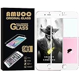 Amuoc HD Ballistic Glass Screen Protector for iPhone 6/6S, 2 Pack,White