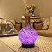 Essential Oil Diffuser COOSA Handmade Art Glass Vase 100ml Ultrasonic Aroma Diffuser with 7 Color LED Lights Cool Mist Aromatherapy Humidifier Waterless Auto Shut-Off for Home Decor Office Baby Yoga