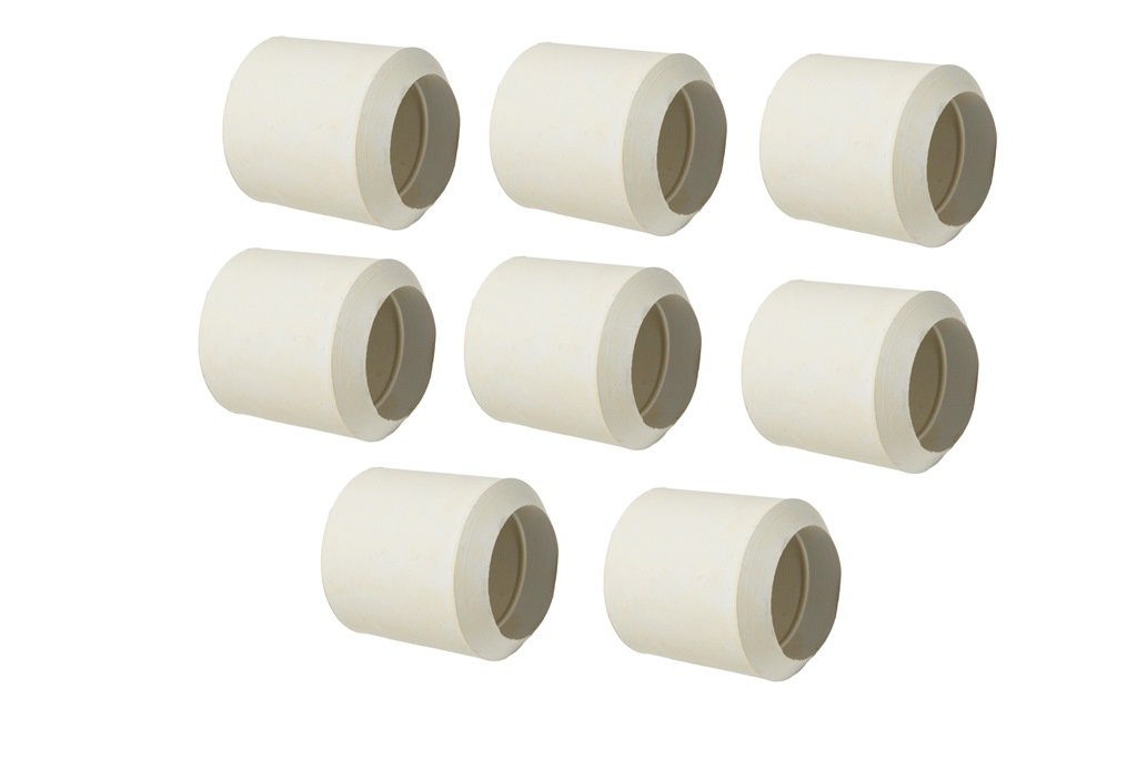 Merriway BH03137 (8 Pcs) Chair Ferrule, Soft Rubber 25mm (1 inch) White - Pack of 8 Pieces