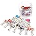 Juvale 40-Pack Small Floral Binder Clips - 1.5 x 0.75in Multicolor Iron - Secure Grip for Documents & Notebooks - School Supplies & Office Organization - Small Paper Clips for Files & Planners