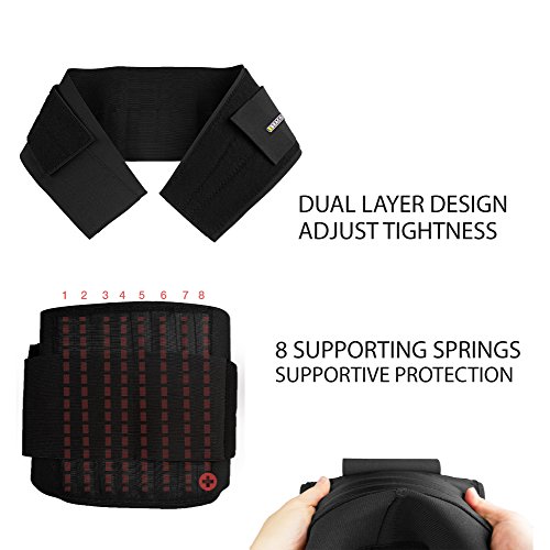Bracoo Adjustable Back Brace,Breathable,Firm Support for Lower Back Strain,Small/Medium