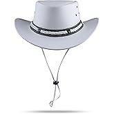 Showerproof Outback hat Also Worn as Leather Cowboy hat, Australian Hats for Men & Women