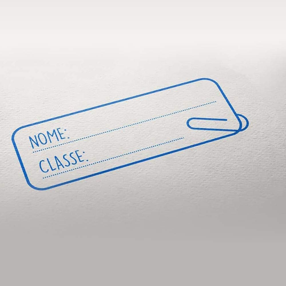 Stamps Teacher Printy Name, Class, Neon Yellow/Blue, 47 x 18 mm - Image 3