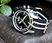 BARTON WATCH BANDS 18mm Black/Ivory Standard Length Ballistic Nylon NATO® Style Straps